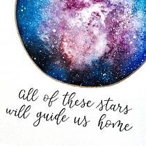 Porción de música y galaxia. Un progetto di Calligrafia e Pittura ad acquerello di Natalia Alfaro Alfaro - 10.10.2020