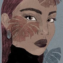 My project in Illustrated Portraits with Procreate course. Ilustração digital projeto de Diletta Indiveri - 10.10.2020