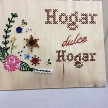 Mi Proyecto del curso: Bordado sobre madera. Embroider project by Andrea Lopez - 10.11.2020