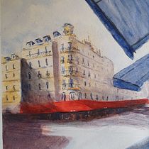 My project in Architectural Sketching with Watercolor and Ink course. Pintura projeto de louismattia77 - 21.10.2020