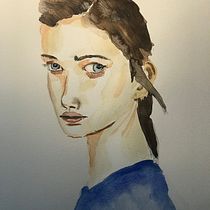 My project in Watercolor Portrait from a Photo course. Watercolor Painting project by susanelizabethisaacs - 10.11.2020