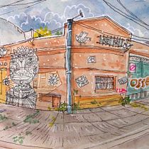 Mi Proyecto del curso: Urban Sketching: expresa tu mundo con una nueva perspectiva Ein Projekt aus dem Bereich Traditionelle Illustration, Architektonische Illustration und Illustration mit Tinte von Ana Desimone - 19.10.2020