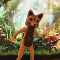 Fénec, Unibutton y amigos. Needle felting. Escultura projeto de karmachuca - 12.10.2020