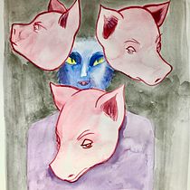 My Final Project - The Three Little Pigs. Children's Illustration project by Alicia Copstein Mercado - 10.12.2020