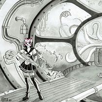Mi Proyecto del curso: Ilustración en tinta china con influencia japonesa. Ink Illustration project by Nayara Artero - 10.12.2020