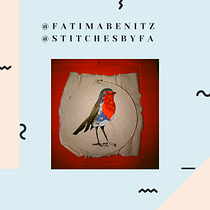 Mi Proyecto del curso: Pintar con hilo: técnicas de ilustración textil. Embroider project by Fátima Q. Benítez - 10.12.2020