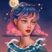My project in Digital Fantasy Portraits with Photoshop course. Portrait Drawing project by Anthony Green - 10.13.2020