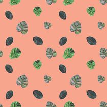 Terracotta leaves. Un progetto di Illustrazione botanica, Pattern design e Pittura ad acquerello di Amity Buchanan - 13.10.2020