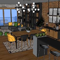 Meu projeto do curso: Iniciação ao design de interiores. Interior Design project by Joana Miranda - 10.13.2020