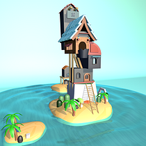Mi Proyecto del curso: Creación de mundos 3D en miniatura con Procreate y Cinema 4D. 3D project by Alexander Moreno - 10.15.2020