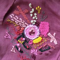My project in Advanced Embroidery Techniques: Stitches and Compositions with Volume course. Bordado projeto de Margarida Vasconcelos - 15.10.2020