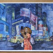 Mi Proyecto del curso: Ilustración con acuarela: recrea tus escenas más icónicas. Un progetto di Illustrazione tradizionale di mannekenpis2 - 15.10.2020