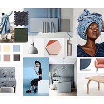Dusty Blue and Pink Tranquil Final Project Mood Board Ein Projekt aus dem Bereich Innendesign von dominiquelauren2011 - 16.10.2020