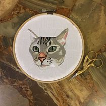 Mi Proyecto del curso: Needle painting para principiantes. Embroider, Sewing, and Creativit project by Carlos Rios - 10.16.2020