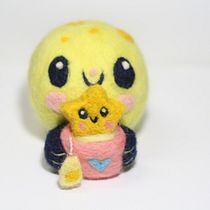 Luna tomando Té de estrellas art toy Ein Projekt aus dem Bereich Spielzeugdesign von Maria José Da Luz - 15.10.2020