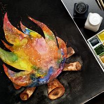 Mi proyecto final de Técnicas modernas de acuarela. Fine Arts, Creativit, Drawing, Portfolio Development, Painting, and Watercolor Painting project by Yadira Almeida - 10.15.2020