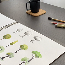 My project in Drawing for Beginners Level -1 course. Een project van  Artistieke tekening y  Tekening van Oana Angheloiu - 12.12.2020