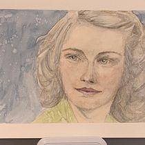 My project in Watercolor Portrait from a Photo course. Portrait Drawing, and Watercolor Painting project by oldtroutstudio - 10.18.2020