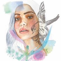 Mi Proyecto del curso: Retrato ilustrado en acuarela. Een project van Aquarelschilderen van mariacarreterops - 18.10.2020