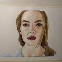 Mi Proyecto del curso: Retrato en acuarela a partir de una fotografía. Portrait Drawing, Portrait Photograph, and Watercolor Painting project by Lu Argibay - 11.19.2020