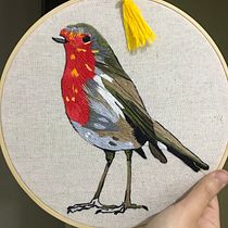 Meu projeto do curso: Pintar com linha: técnicas de ilustração têxtil. Embroider project by Gabrielly da Paz Matos Nascimento - 10.19.2020