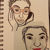 Mi Proyecto del curso: Cuaderno de Cami. Drawing, Pencil Drawing, and Portrait Drawing project by Camila Bahamondes Carrasco - 10.19.2020