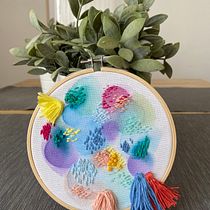 Mi Proyecto del curso: Técnicas básicas de bordado y acuarela. Arts, Crafts, Fine Arts, and Embroider project by Cristina Ferrer García - 10.19.2020
