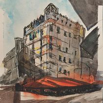 Mi Proyecto del curso: Dibujo arquitectónico con acuarela y tinta. Artes plásticas projeto de Carlos Justiniano - 19.10.2020