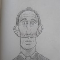 Meu projeto do curso: Retrato em caricatura com grafite. Desenho a lápis projeto de Bruno Kehl - 19.10.2020