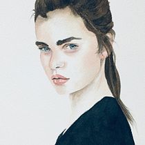My project in Watercolor Portrait from a Photo course. Watercolor Painting project by mjgrace - 10.19.2020