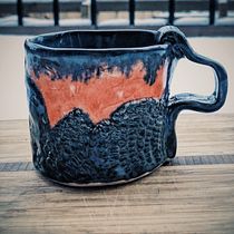 My project in Ceramics at Home for Beginners course - Final Project: "Dragon skin cup" Ein Projekt aus dem Bereich Keramik von svetlana.smirnof - 05.01.2021