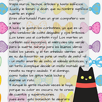 Mi Proyecto del curso: Técnicas narrativas para libros infantiles Lucky el gato. Character Design, Children's Illustration, Narrative, and Fiber Arts project by Maria Alejandra Charry Huertas - 01.19.2021