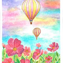 Experimentando paleta de color: Globos aerostaticos. Un progetto di Disegno e Pittura ad acquerello di Cecilia Rodríguez Barreiro - 25.10.2020