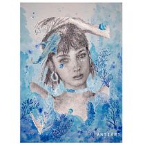 Lola debajo del mar. Ein Projekt aus dem Bereich Traditionelle Illustration von Antía Diego Tomé - 21.10.2020
