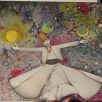 Mystic state of the Universe. Watercolor Painting project by Francesca Gulli - 12.31.2020