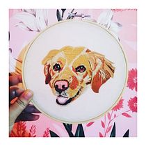 Mi Proyecto del curso: Needle painting para principiantes. Embroider, and Traditional illustration project by Yocelyn Bugueño Patiño - 10.22.2020