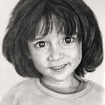 Retrato niña. Proyecto final.. Portrait Drawing project by Irene Jorquera - 10.22.2020