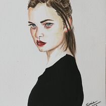 Mi Proyecto del curso: Retrato en acuarela a partir de una fotografía. Watercolor Painting project by Sonia Cillero Sanchez - 10.22.2020