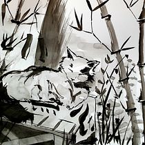 Cat in Kyoto. Un proyecto de Ilustración con tinta e Ilustración infantil de Akemi Morita Nakahara - 24.10.2020