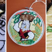 Mi Proyecto del curso: Introducción al bordado botánico . Un projet de Broderie de Rebeca Serrada Pariente - 24.10.2020