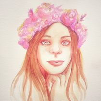 My project in Illustrated Portrait in Watercolor course. Un progetto di Illustrazione tradizionale di Marine Karmann - 25.10.2020