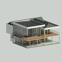 My final project in 3D Architectural Design and Modeling with Revit course. Un projet de Architecture de Nuwan Silva - 09.01.2021