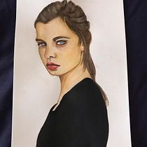Meu projeto do curso: Retrato em aquarela a partir de uma fotografia. Watercolor Painting project by Julianna Paiva - 11.23.2020