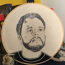 Meu projeto do curso: Criação de retratos bordados.. Embroider project by Juliana Nápoles de Carvalho - 08.03.2020