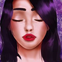 Final project for the best domestika course themed "Purple". Artistic Drawing project by Ananya Desai - 11.05.2020