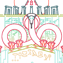 Duat, a Line Illustration Project. Un progetto di Illustrazione vettoriale di baviguier - 26.10.2020