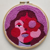 My project in Punch Needle XL Embroidery course. Bordado, Tecido e Ilustração tradicional projeto de Brunna Mancuso - 26.10.2020
