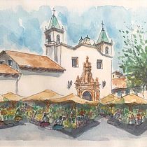 Mi Proyecto del curso: Dibujo arquitectónico con acuarela y tinta. Arquitetura projeto de Daniela Figueroa Martínez - 15.11.2020