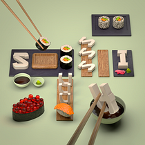 Mi Proyecto del curso: SUSHI TIME!. Creativit, 3D Design, Digital Design, and 3D Modeling project by Gerard Jáuregui - 09.10.2020