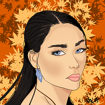 Meu projeto do curso: Retrato digital no Photoshop com um toque de fantasia. Portrait Drawing, Digital Drawing, Realistic Drawing, and Digital Illustration project by Gabriel Alves - 10.27.2020